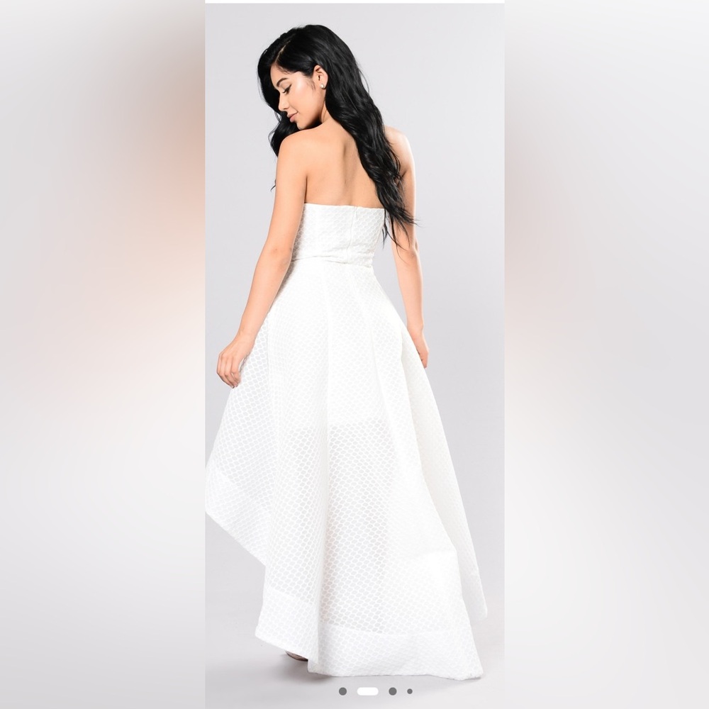 Fashion Nova White High Low Dress - Picture 2 of 5